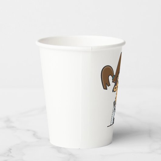 Het uitvoeren van een wetenschappelijk experiment papieren bekers (Rechts)