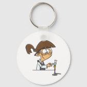 Het uitvoeren van een wetenschappelijk experiment sleutelhanger (Voorkant)