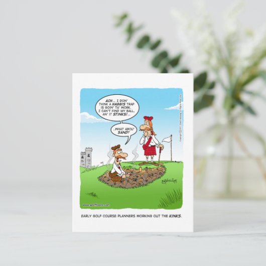 Het uitwerken van kinken briefkaart (Staand voorkant)