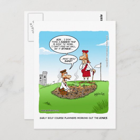 Het uitwerken van kinken briefkaart (Voorkant / Achterkant)