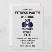 Het uitwerken van workout gewichten werken uit kaart (Voorkant)