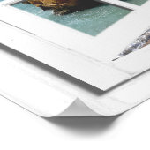 Het Uitzicht Faux-venster van de Beach Ocean opnie Poster (Hoek)