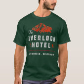 Het uitzicht hotel grappig t-shirt (Voorkant)