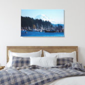 Het Uitzicht in Gig Harbor Canvas Afdruk (Insitu (Slaapkamer))