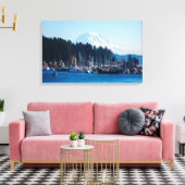 Het Uitzicht in Gig Harbor Canvas Afdruk (Insitu (Woonkamer))
