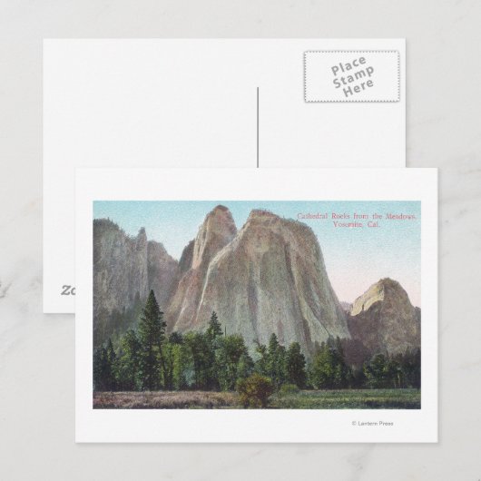 Het Uitzicht Meadows van de kathedraal van Rocks Briefkaart (Voorkant / Achterkant)