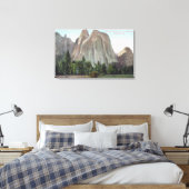 Het Uitzicht Meadows van de kathedraal van Rocks Canvas Afdruk (Insitu (Slaapkamer))