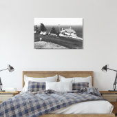 Het uitzicht op Cape Fowlweather Canvas Afdruk (Insitu (Slaapkamer))