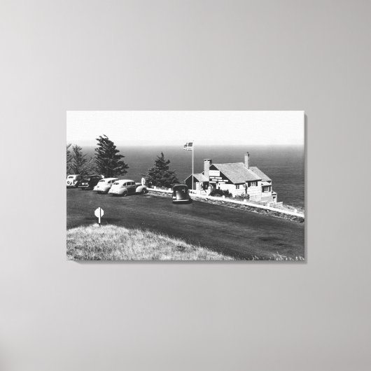 Het uitzicht op Cape Fowlweather Canvas Afdruk (Voorkant)
