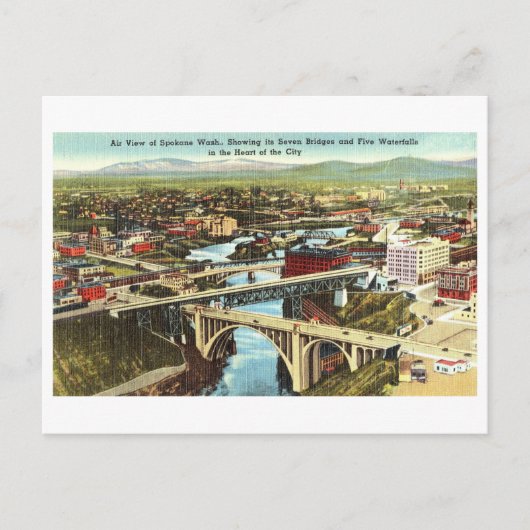 Het  Uitzicht Spokane, Briefkaart (Voorkant)