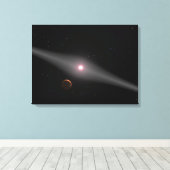 Het uitzicht uit de omgeving canvas afdruk (Insitu (Houten vloer))