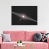 Het uitzicht uit de omgeving canvas afdruk (Insitu (Woonkamer))