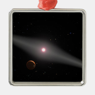 Het uitzicht uit de omgeving metalen ornament