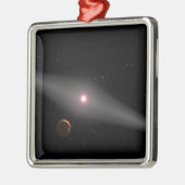 Het uitzicht uit de omgeving metalen ornament (Links)