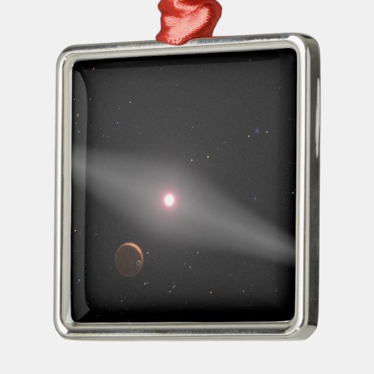 Het uitzicht uit de omgeving metalen ornament (Links)