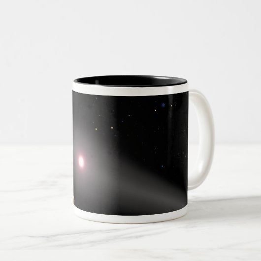 Het uitzicht uit de omgeving tweekleurige koffiemok (Voorkant rechts)