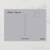 Het Uitzicht van Abuja Nigeria Briefkaart (Achterkant)