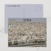 Het Uitzicht van Aleppo in Syrië Briefkaart (Voorkant / Achterkant)
