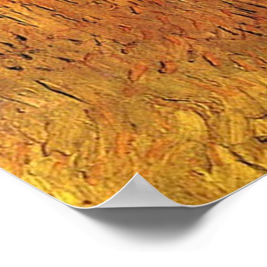 Het Uitzicht van Arles van de Gebieden van de Tarw Poster (Hoek)