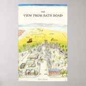 Het Uitzicht van Bath Road Poster (Voorkant)
