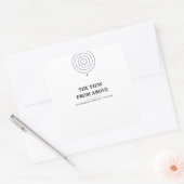 Het uitzicht van boven — Stoïcijnse sticker (Envelop)