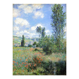 Het Uitzicht van Claude Monet van Vétheuil Foto Afdruk