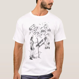 Het uitzicht van de berg t-shirt