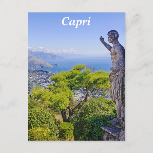 Het Uitzicht van de Berg van Capri Briefkaart (Voorkant)