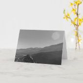 Het Uitzicht van de Berg van de lelie, wenskaart Kaart (Gele Bloem)