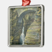 Het Uitzicht van de Brug van de ingang Cascade en  Metalen Ornament (Links)