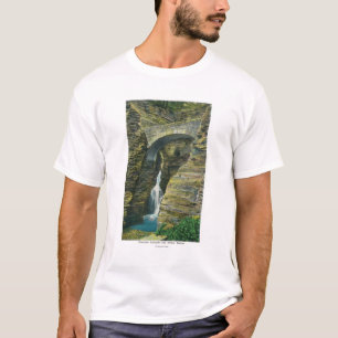 Het Uitzicht van de Brug van de ingang Cascade en  T-shirt