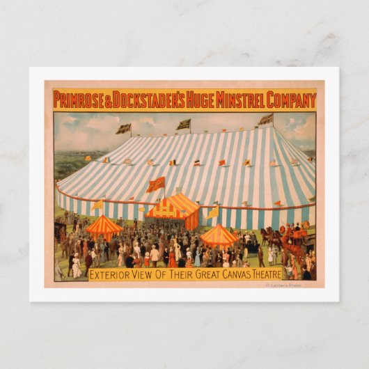 Het Uitzicht van de buitenwereld van de mainstrel  Briefkaart (Voorkant)