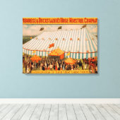 Het Uitzicht van de buitenwereld van de mainstrel  Canvas Afdruk (Insitu (Houten vloer))