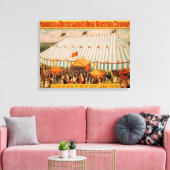 Het Uitzicht van de buitenwereld van de mainstrel  Canvas Afdruk (Insitu (Woonkamer))