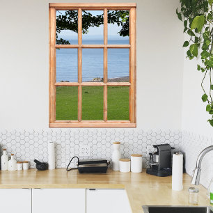 Het Uitzicht van de gras, van de Bladeren en van h Poster