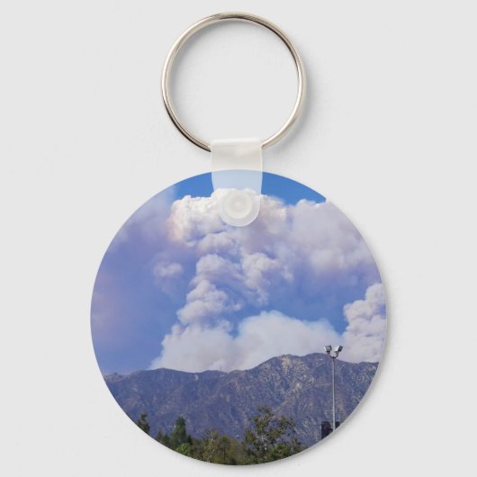 Het Uitzicht van de heuvels en de rook Clouds_ Sleutelhanger (Voorkant)