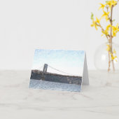 Het Uitzicht van de Hudson van George Washington B Kaart (Gele Bloem)