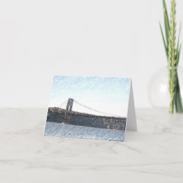 Het Uitzicht van de Hudson van George Washington B Kaart