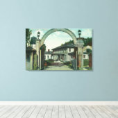 Het Uitzicht van de ingang aan Ft. Mason die gener Canvas Afdruk (Insitu (Houten vloer))