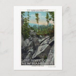 Het Uitzicht van de ingang van een Oude Glaciale G Briefkaart