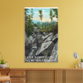 Het Uitzicht van de ingang van een Oude Glaciale G Canvas Afdruk (Insitu (Woonkamer))