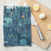 Het Uitzicht van de keukenhanddoek van Alaskan Win (Quarter Fold)