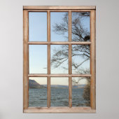 Het Uitzicht van de lach van een Venster Poster (Voorkant)