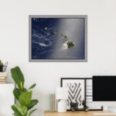 Het uitzicht van de luchthaven van Hawaï Poster (Thuiskantoor)