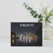 Het Uitzicht van de Nacht van Toronto van het Briefkaart (Staand voorkant)