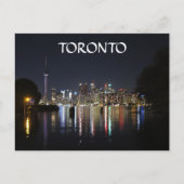 Het Uitzicht van de Nacht van Toronto van het Briefkaart (Voorkant)