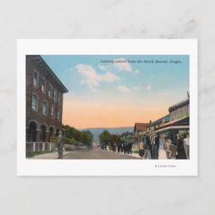 Het Uitzicht van de stad van BeachSeaside, OF Briefkaart