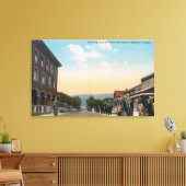 Het Uitzicht van de stad van BeachSeaside, OF Canvas Afdruk (Insitu (Woonkamer))