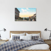 Het Uitzicht van de stad van BeachSeaside, OF Canvas Afdruk (Insitu (Slaapkamer))