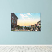 Het Uitzicht van de stad van BeachSeaside, OF Canvas Afdruk (Insitu (Houten vloer))